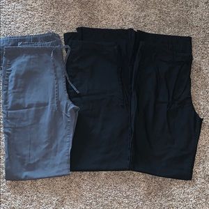3 scrub pants